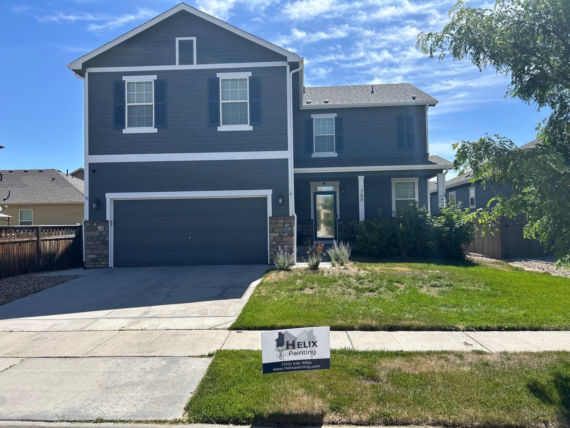 Second house exterior after Helix Painting repaint