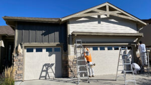 helix painting team painting an exterior