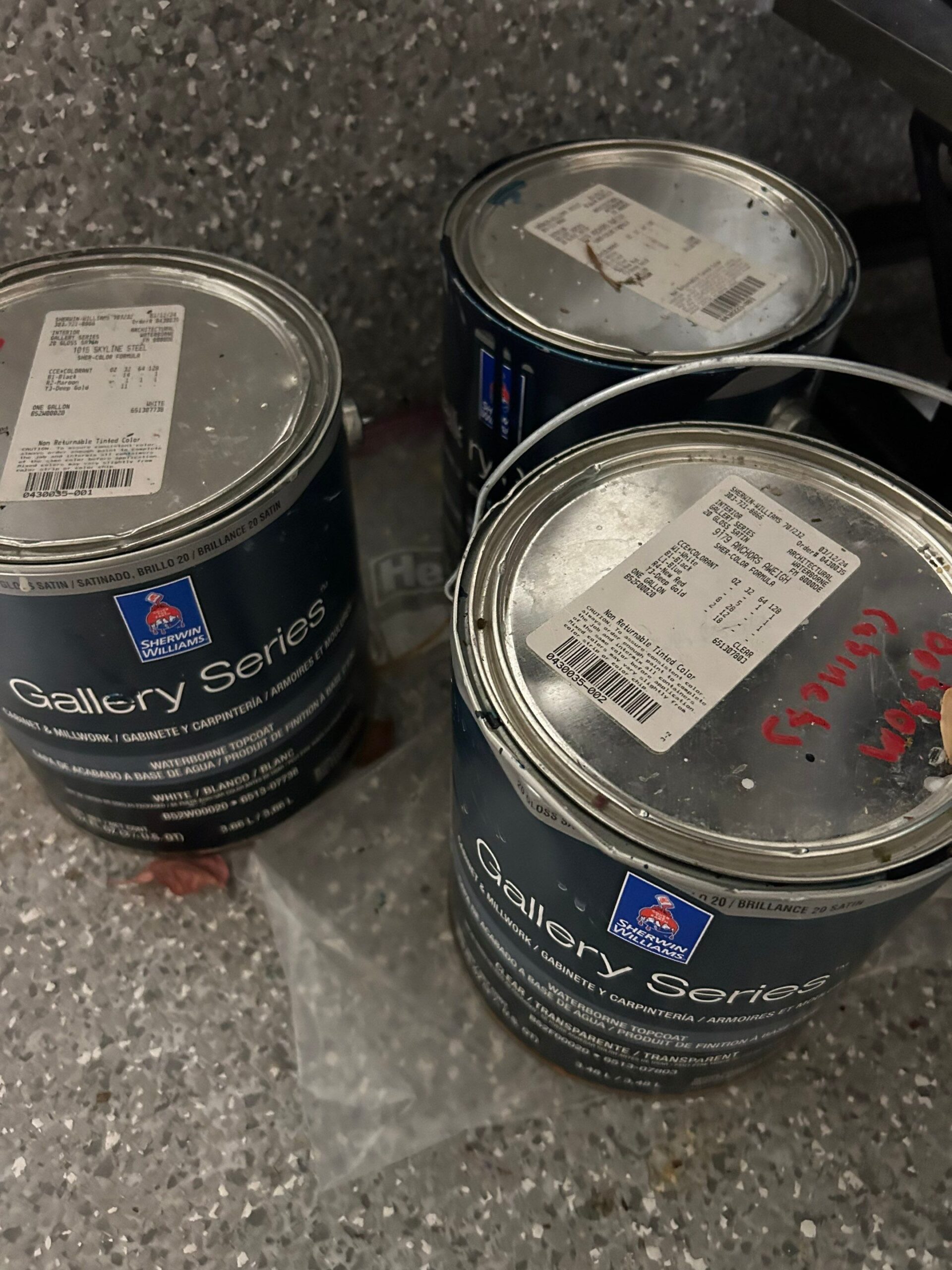 cans of paint